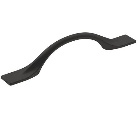 Amerock Cabinet Pull Matte Black 3-3/4 inch (96 mm) Center-to-Center Uprise 1 Pack Drawer Pull Cabinet Handle Cabinet Hardware