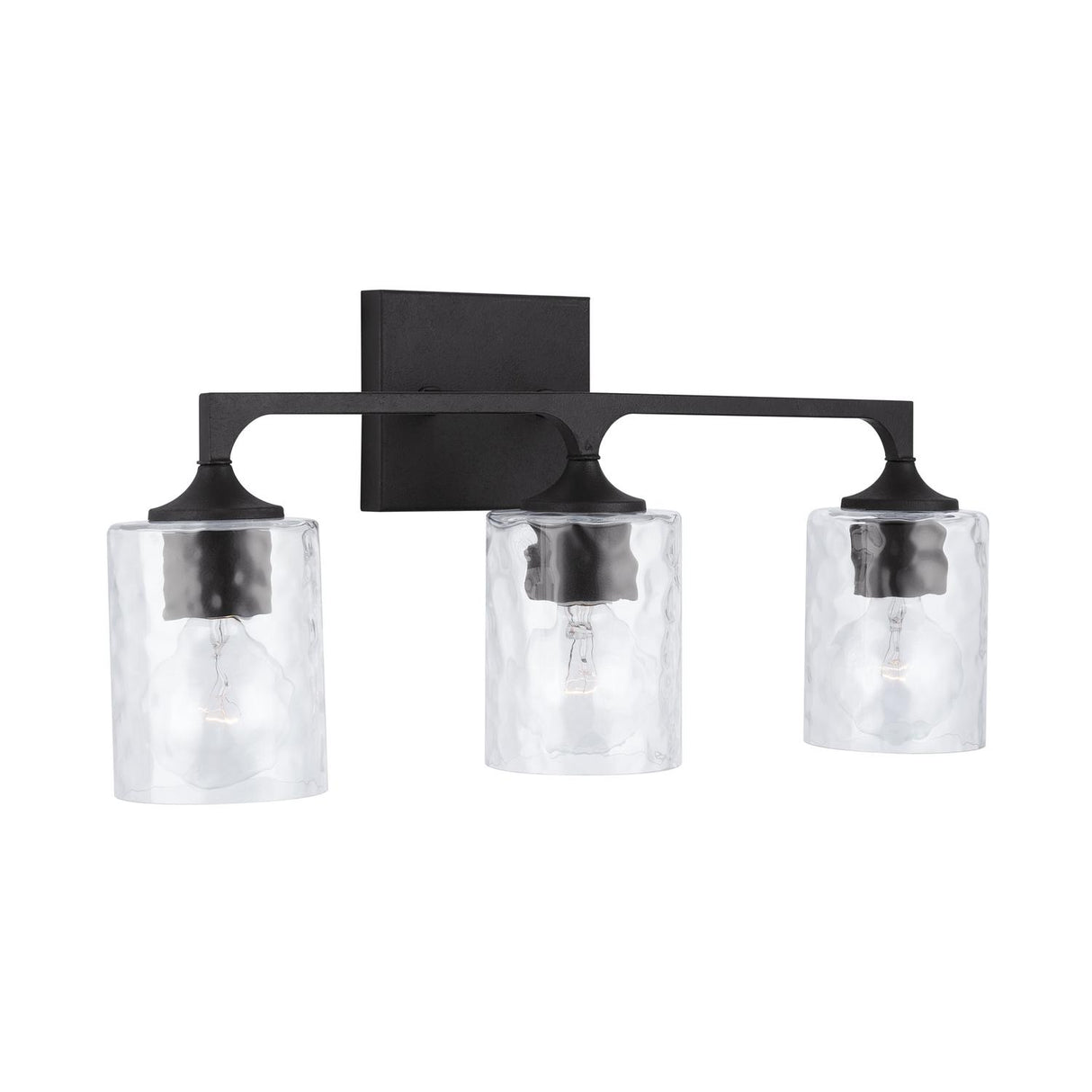 Capital Lighting 137331BI-486 Clint 3 Light Vanity Black Iron