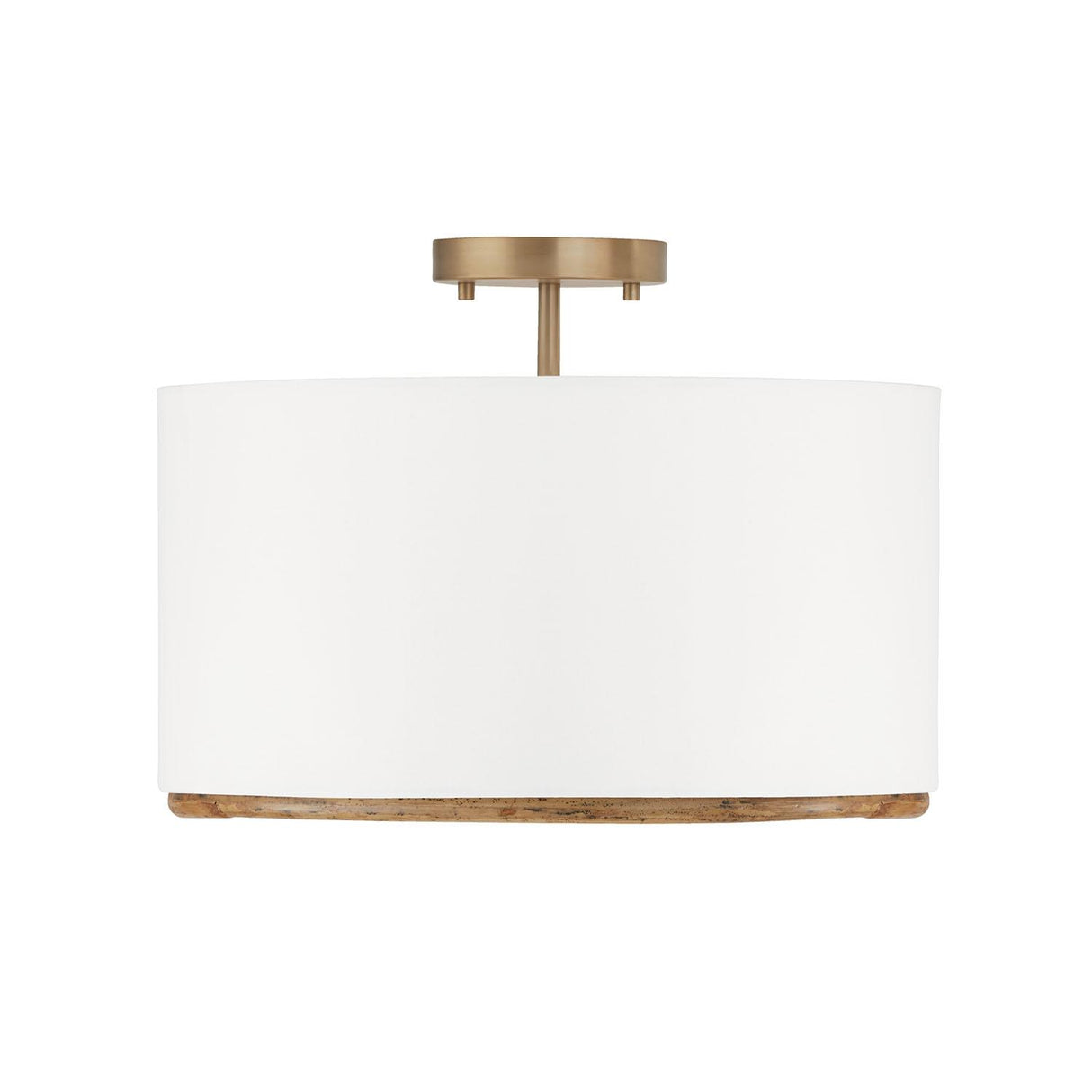 Capital Lighting 247431MA Soleil 3 Light Dual Mount Semi-Flush/Pendant Matte Brass