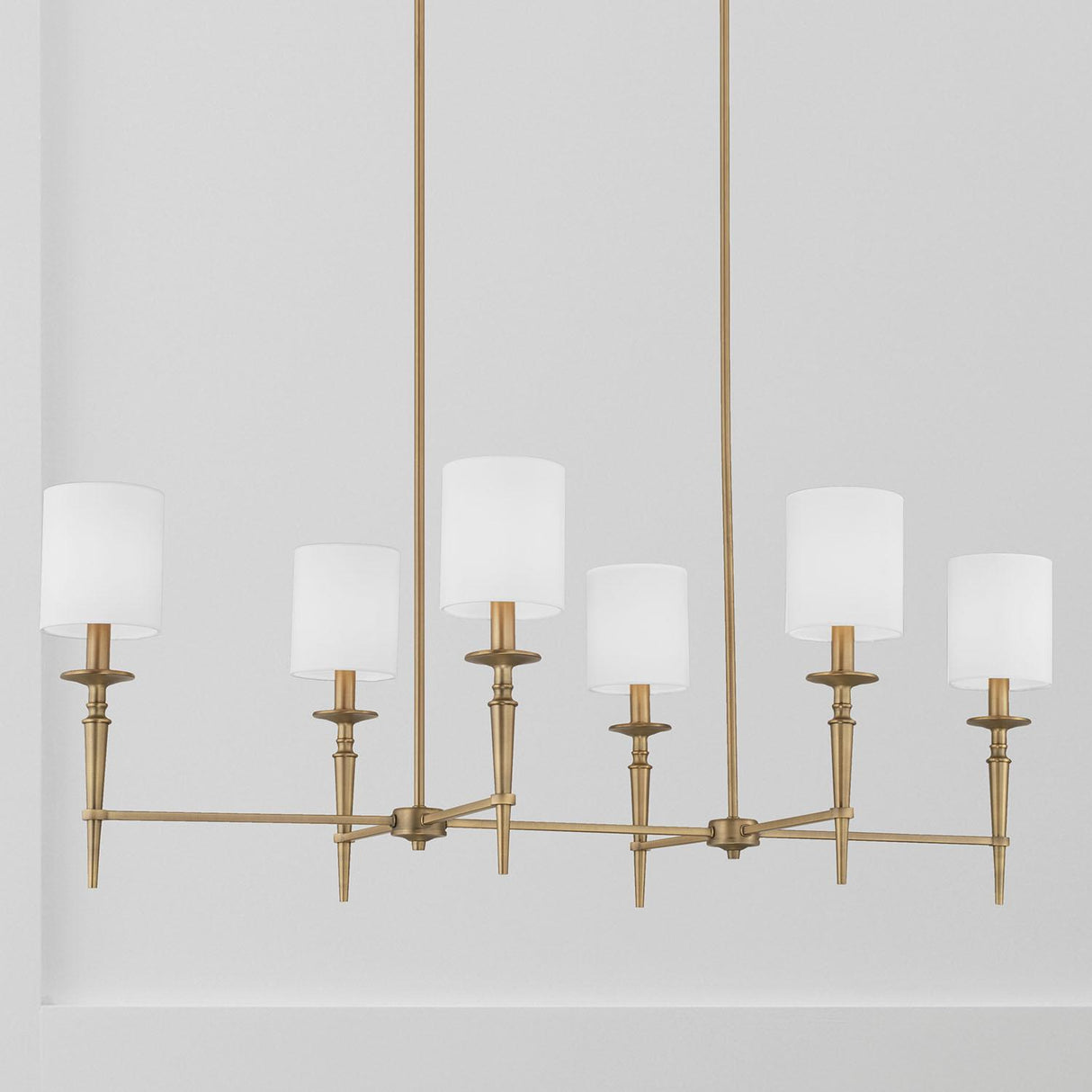 Capital Lighting 842661AD-701 Abbie 6 Light Island Aged Brass