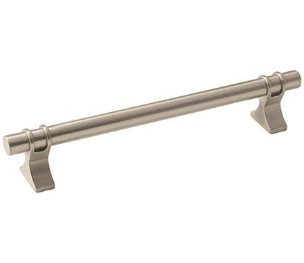 Amerock Cabinet Pull Satin Nickel 6-5/16 inch (160 mm) Center to Center Davenport 1 Pack Drawer Pull Drawer Handle Cabinet Hardware