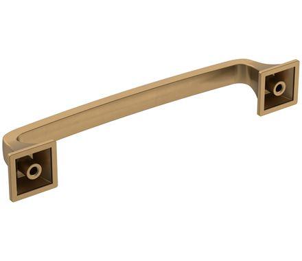 Amerock Cabinet Pull Champagne Bronze 5-1/16 inch (128 mm) Center-to-Center Ville 1 Pack Drawer Pull Cabinet Handle Cabinet Hardware