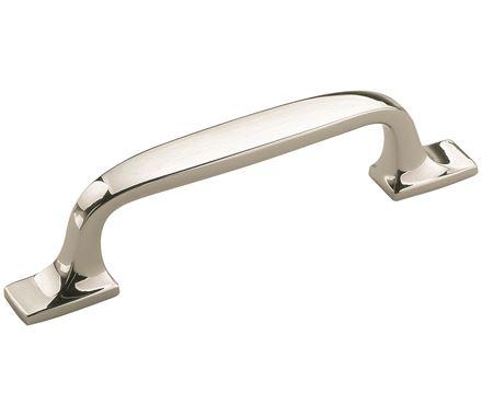 Amerock Cabinet Pull Polished Nickel 3 inch (76 mm) Center to Center Highland Ridge 1 Pack Drawer Pull Drawer Handle Cabinet Hardware