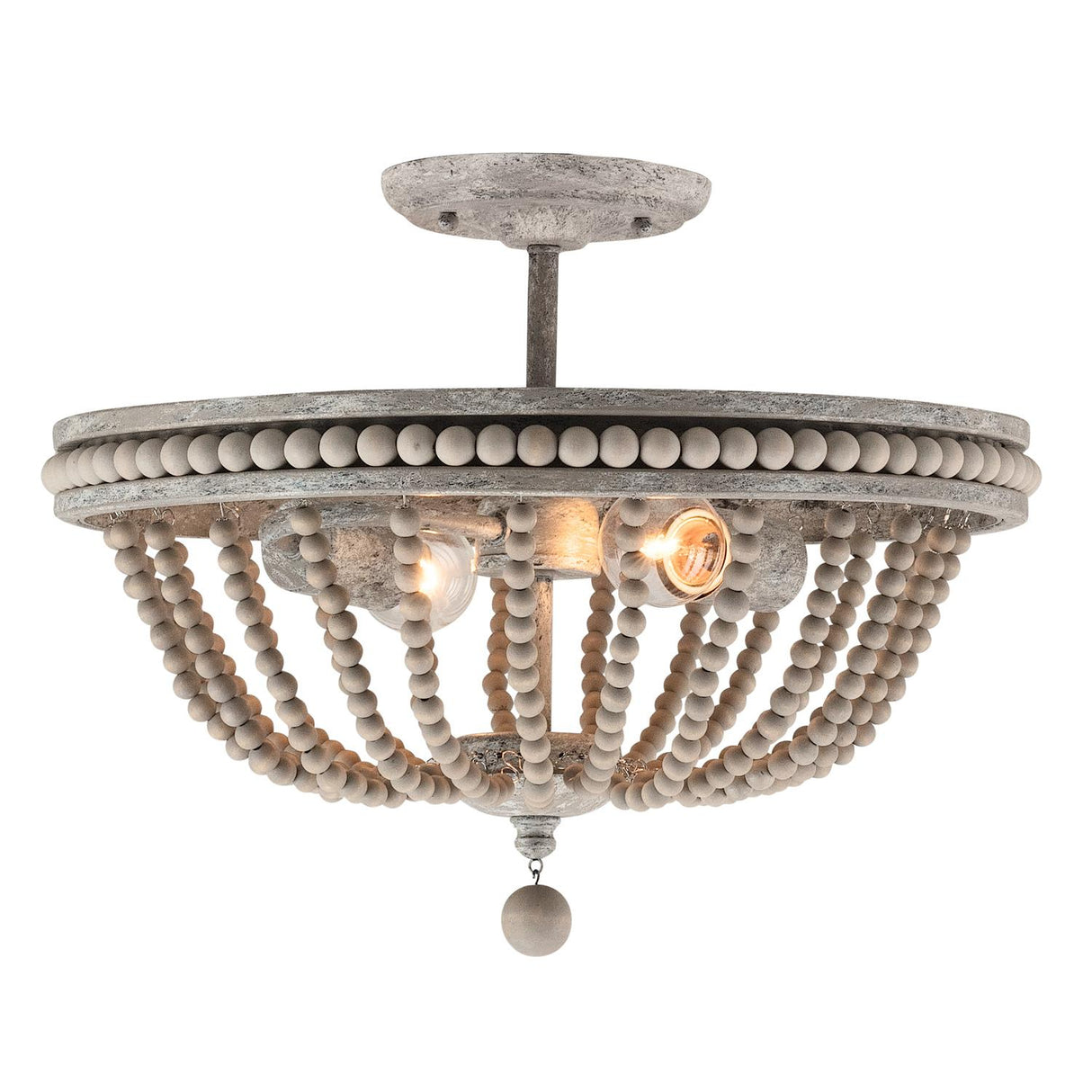 Capital Lighting 229521MS Kayla 2 Light Semi Flush Mystic Sand