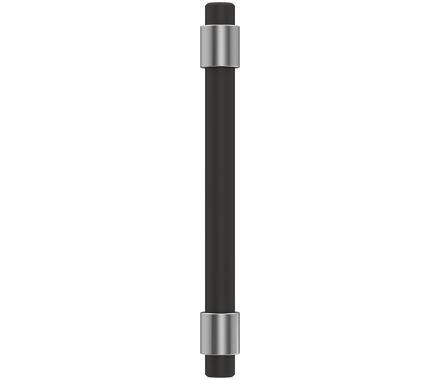 Amerock Cabinet Pull Polished Chrome/Matte Black 3-3/4 inch (96 mm) Center-to-Center Mergence 1 Pack Drawer Pull Cabinet Handle Cabinet Hardware