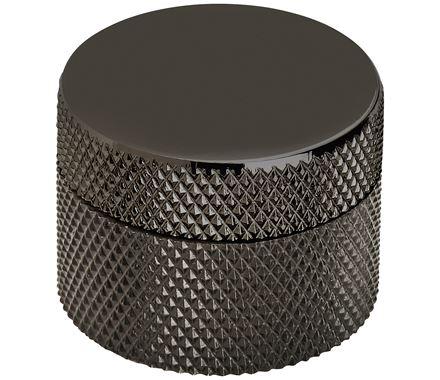 Amerock Cabinet Knob Matte Black 1-1/4 inch (32 mm) Diameter Transcendent 1 Pack Drawer Knob Cabinet Hardware