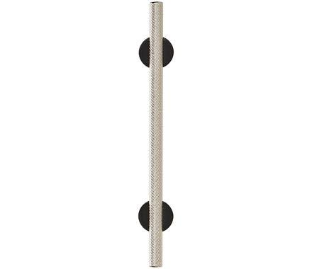 Amerock Cabinet Pull Matte Black/Polished Nickel 5-1/16 inch (128 mm) Center to Center Transcendent 1 Pack Drawer Pull Drawer Handle Cabinet Hardware