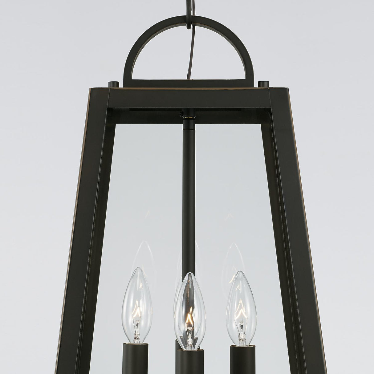 Capital Lighting 943744OZ Leighton 4 Light Outdoor Hanging Lantern Oiled Bronze