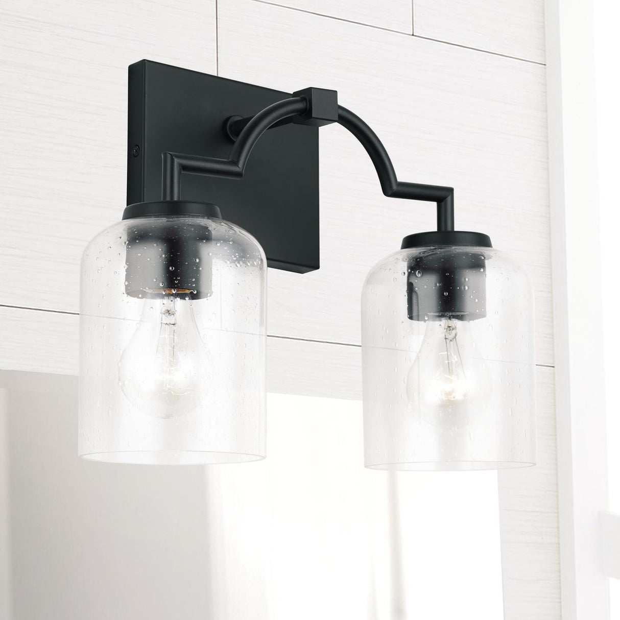 Capital Lighting 139321MB-500 Carter 2 Light Vanity Matte Black