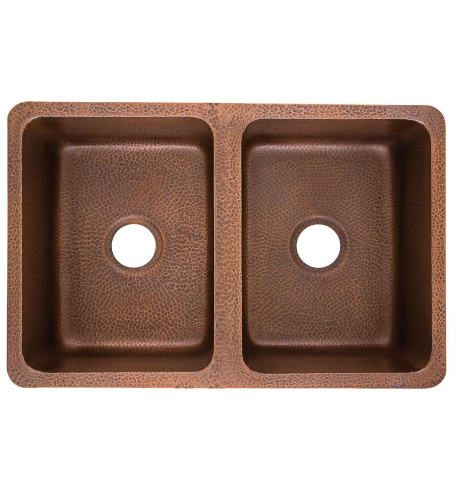 Thompson Traders Monterosso Antique Copper Kitchen Sink Villa KDU-3120AH Antique Copper
(Hammered)