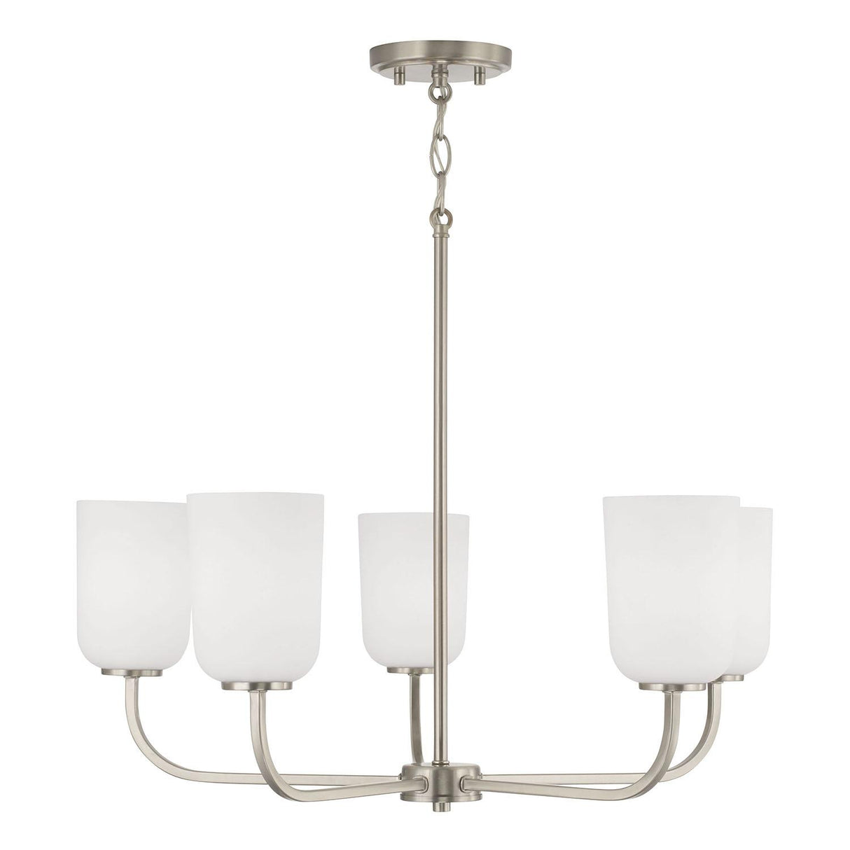 Capital Lighting 448851BN-542 Lawson 5 Light Chandelier Brushed Nickel