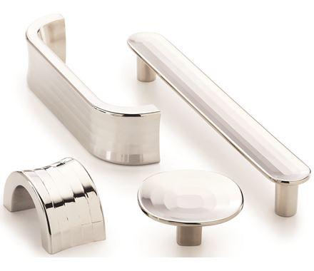 Amerock Cabinet Pull Polished Nickel 5-1/16 inch (128 mm) Center to Center Concentric 1 Pack Drawer Pull Drawer Handle Cabinet Hardware