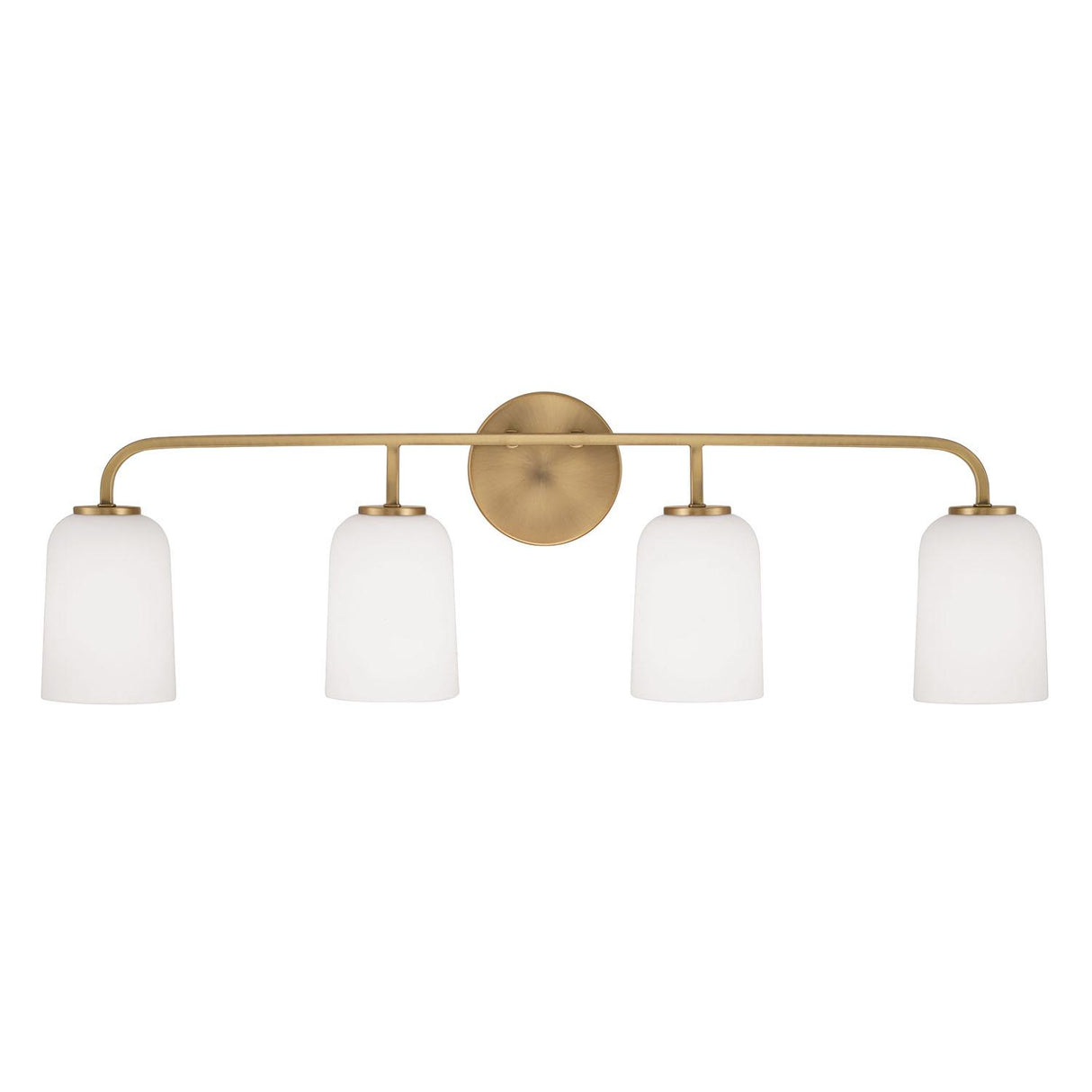 Capital Lighting 148841AD-542 Lawson 4 Light Vanity Aged Brass