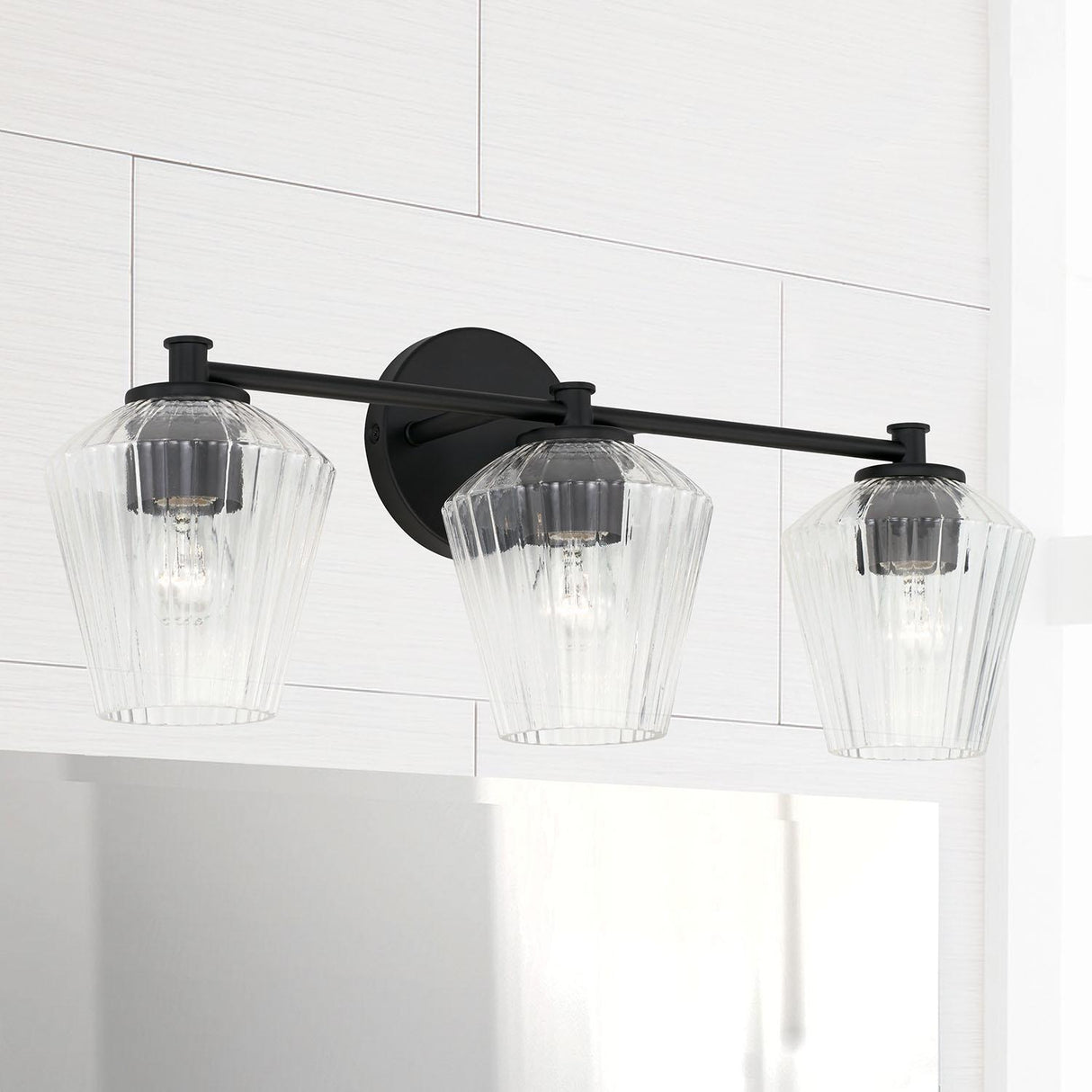Capital Lighting 141431MB-507 Beau 3 Light Vanity Matte Black