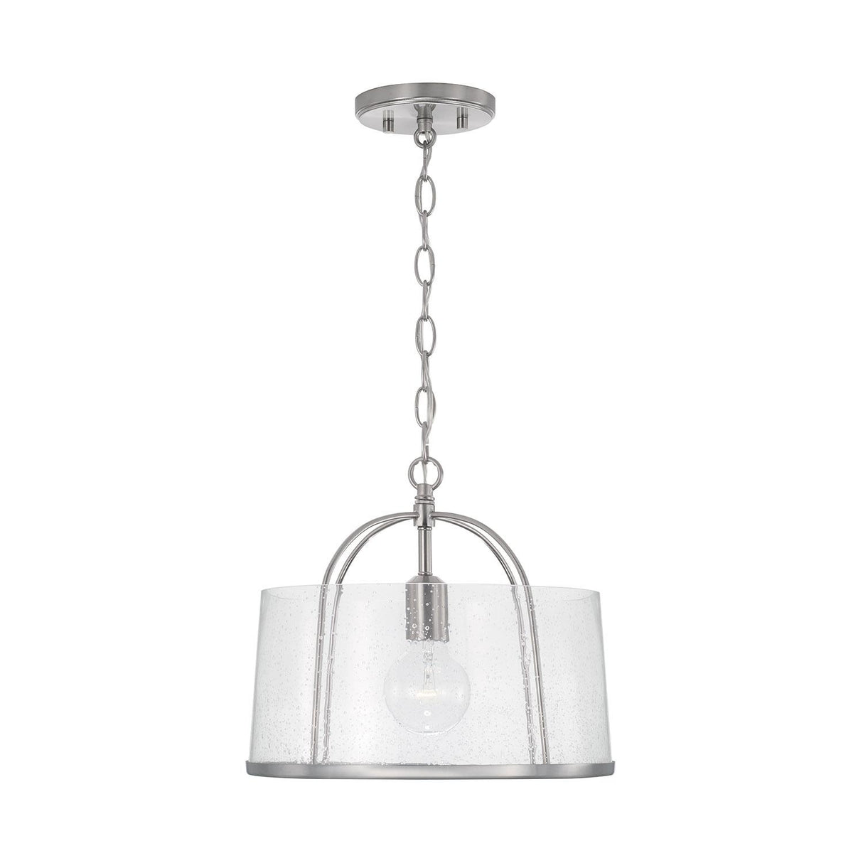 Capital Lighting 247011BN Madison 1 Light Semi-Flush Brushed Nickel