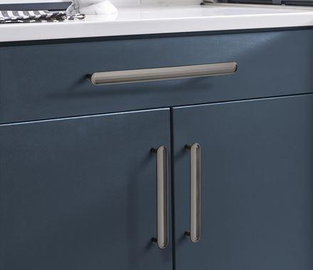 Amerock Cabinet Pull Gunmetal 5-1/16 inch (128 mm) Center to Center Concentric 1 Pack Drawer Pull Drawer Handle Cabinet Hardware