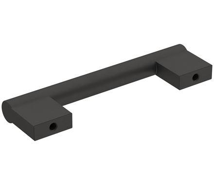 Amerock Cabinet Pull Matte Black 3-3/4 inch (96 mm) Center-to-Center Versa 1 Pack Drawer Pull Cabinet Handle Cabinet Hardware