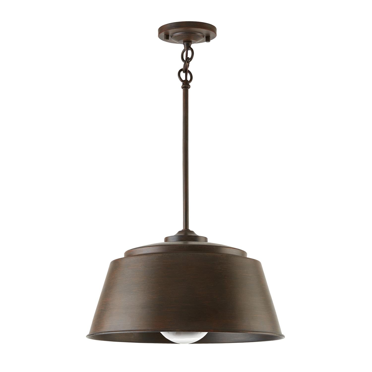 Capital Lighting 229111NG Tybee 1 Light Pendant Nordic Grey