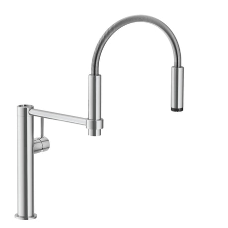 FRANKE PES-360-CHR Pescara 18-inch Single Handle Semi-Pro Kitchen Faucet in Polished Chrome In Polished Chrome