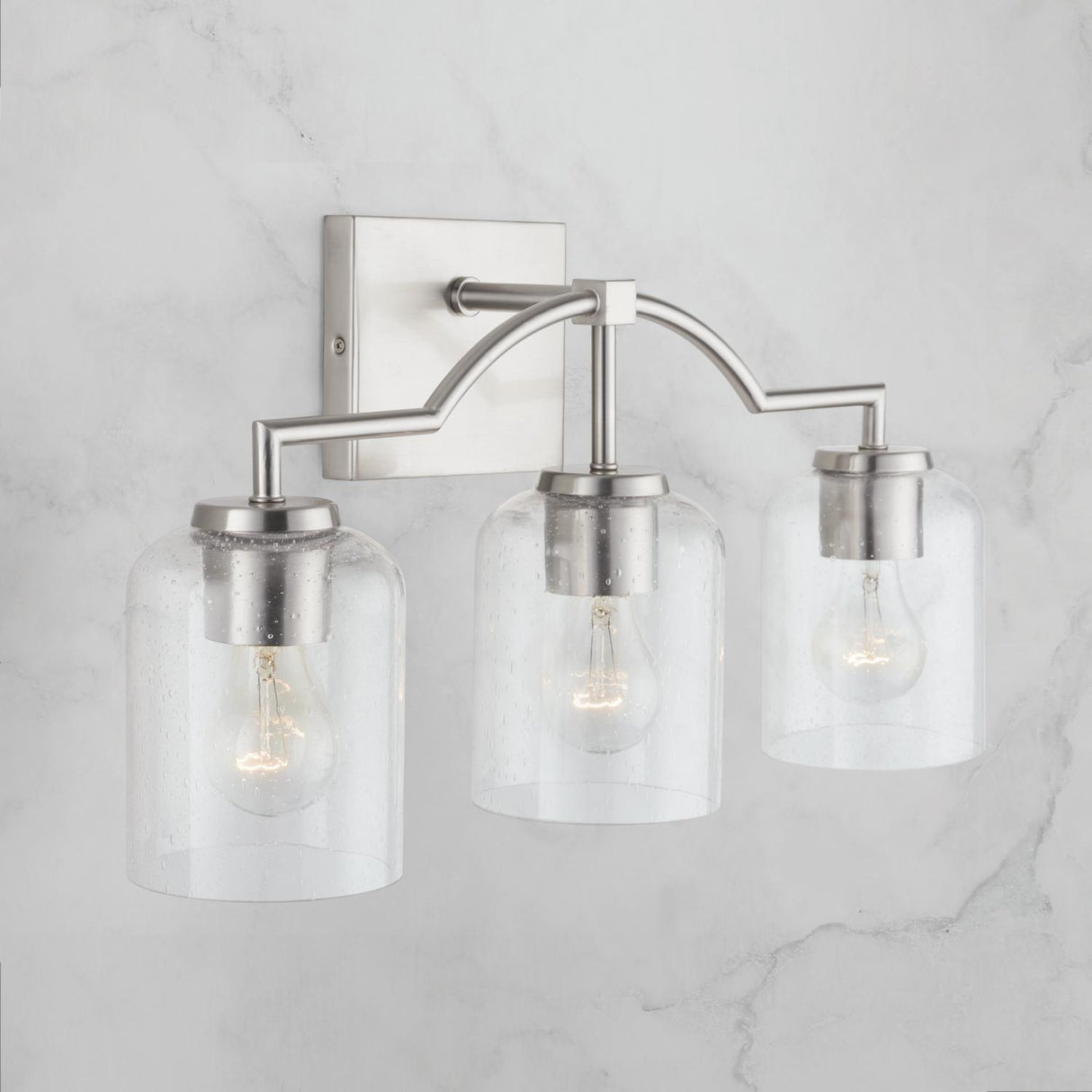 Capital Lighting 139331BN-500 Carter 3 Light Vanity Brushed Nickel