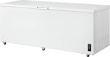 Frigidaire FFCL2542AW 24.8 Cu. Ft. Chest Freezer, Manual defrost, LED lighting, 2 baskets, smooth finish lid