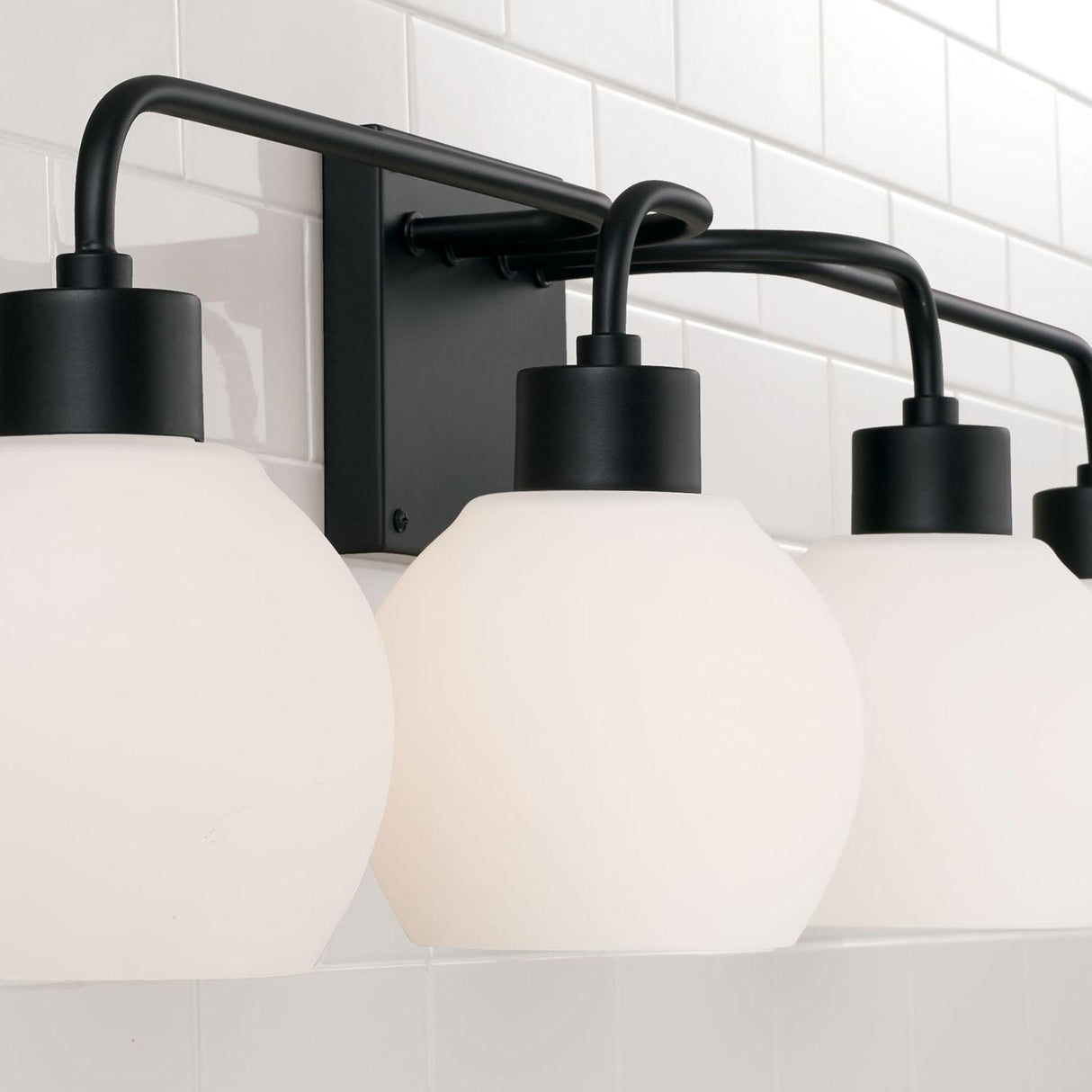 Capital Lighting 120041MB-540 Tanner 4 Light Vanity Matte Black