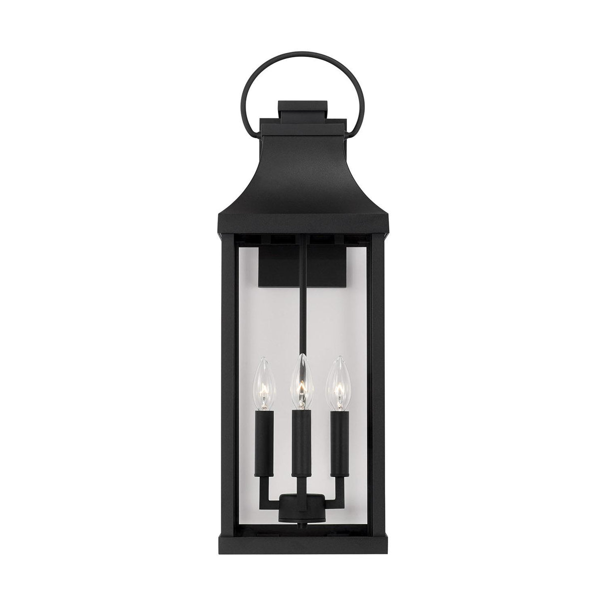 Capital Lighting 946441BK Bradford 4 Light Outdoor Wall Lantern Black