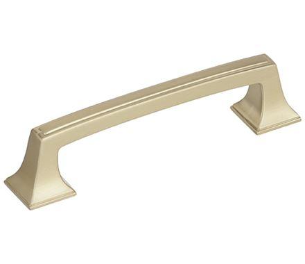 Amerock Cabinet Pull Golden Champagne 3-3/4 inch (96 mm) Center to Center Mulholland 1 Pack Drawer Pull Drawer Handle Cabinet Hardware