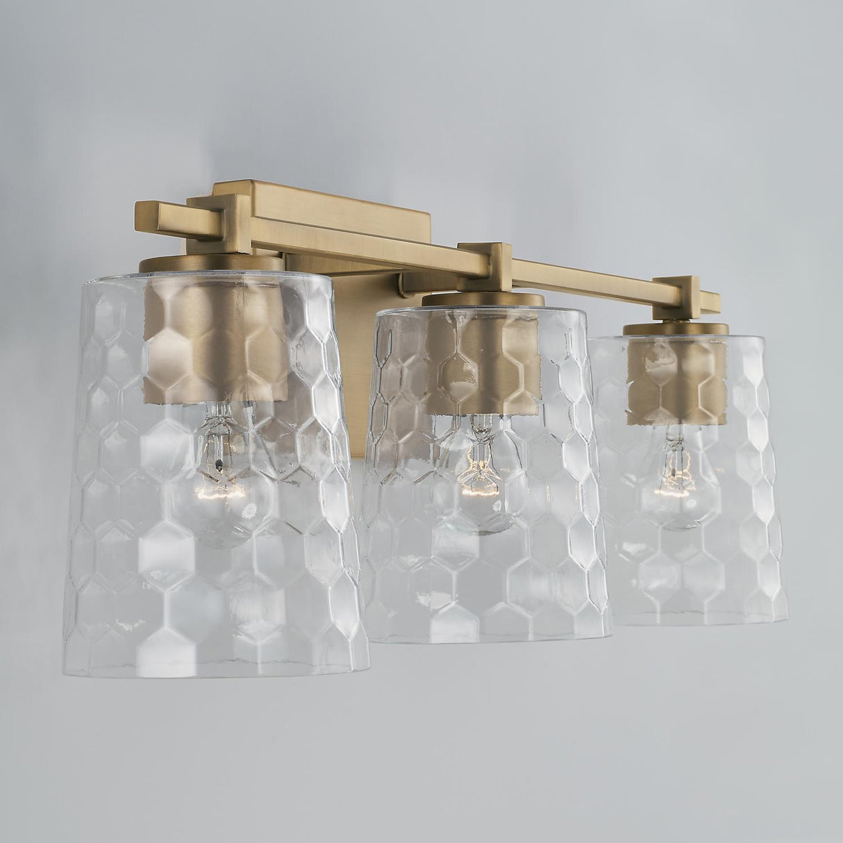 Capital Lighting 143531AD-517 Burke 3 Light Vanity Aged Brass