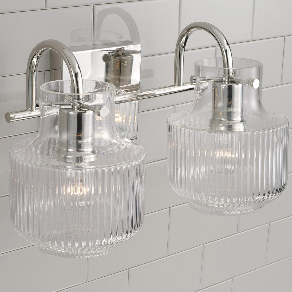 Capital Lighting 145121PN Nyla 2 Light Vanity Polished Nickel