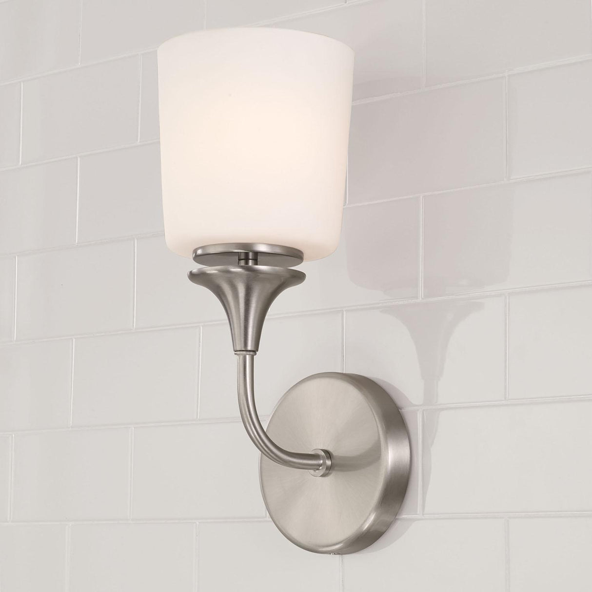 Capital Lighting 648911BN-541 Presley 1 Light Sconce Brushed Nickel