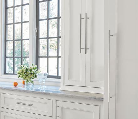 Amerock BP1333G9 Natural Elegance 3 in (76 mm) Center-to-Center Sterling Nickel Cabinet Pull