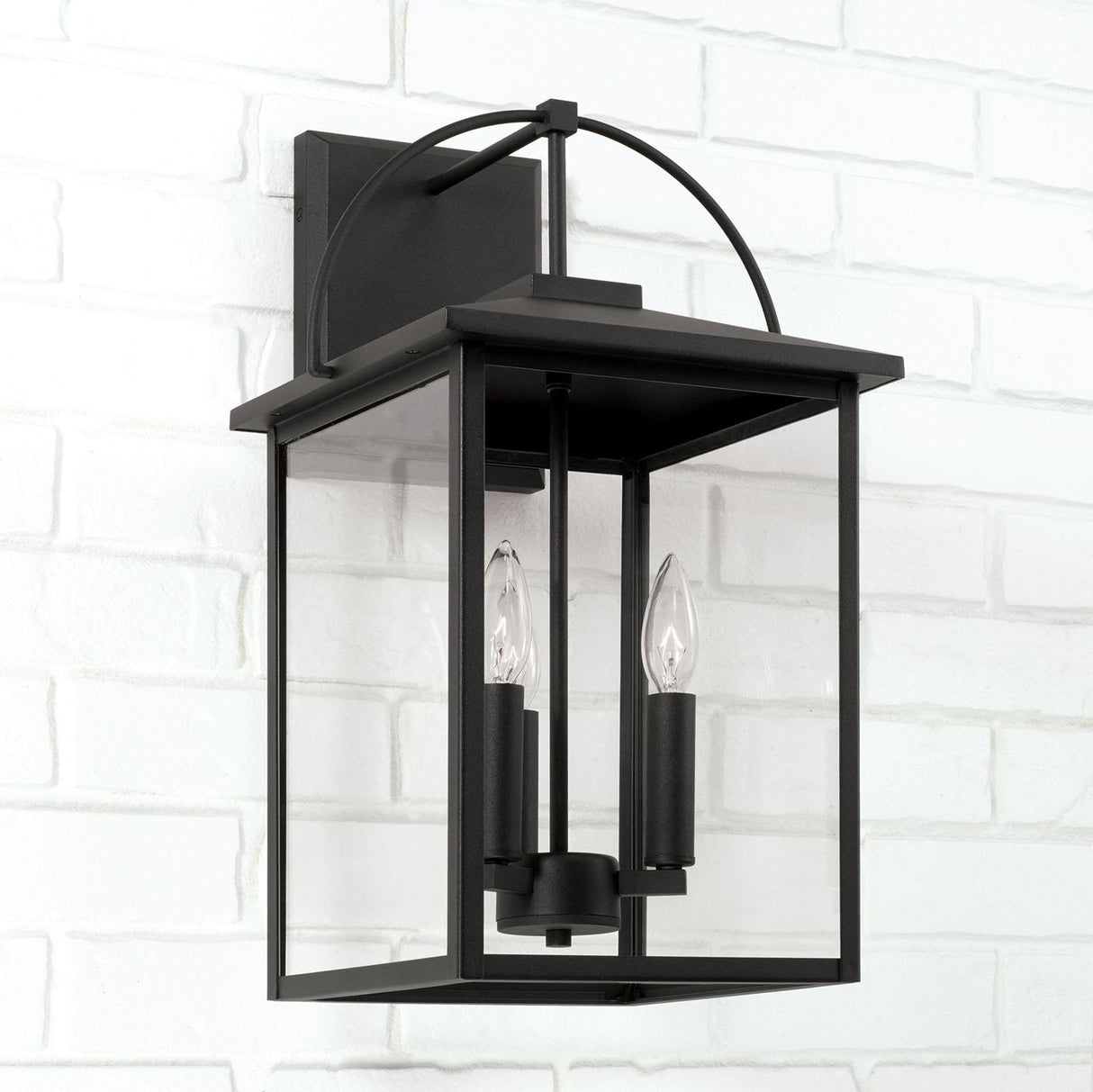 Capital Lighting 948031BK Bryson 3 Light Outdoor Wall Lantern Black