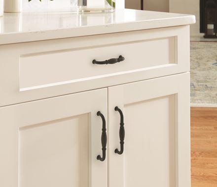 Amerock Cabinet Pull Matte Black 3-3/4 inch (96 mm) Center-to-Center Granby 1 Pack Drawer Pull Drawer Handle Cabinet Hardware