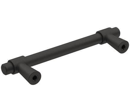 Amerock Cabinet Pull Matte Black 3-3/4 inch (96 mm) Center-to-Center Destine 1 Pack Drawer Pull Cabinet Handle Cabinet Hardware