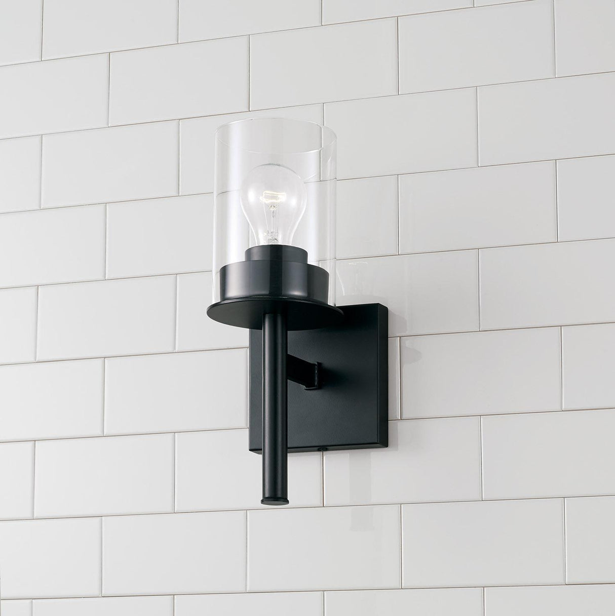 Capital Lighting 646811MB-532 Mason 1 Light Sconce Matte Black