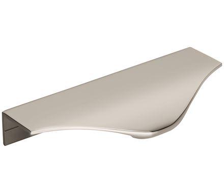 Amerock Cabinet Edge Pull Polished Nickel 4-3/16 inch (106 mm) Center to Center Aloft 1 Pack Drawer Pull Drawer Handle Cabinet Hardware