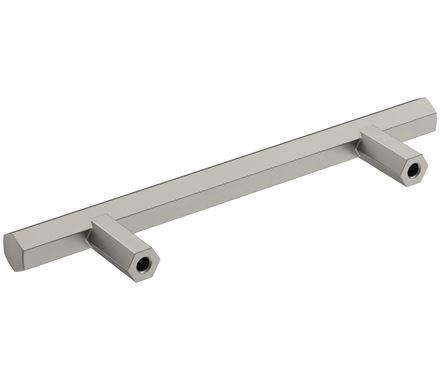 Amerock Cabinet Pull Satin Nickel 3-3/4 inch (96 mm) Center-to-Center Caliber 1 Pack Drawer Pull Cabinet Handle Cabinet Hardware