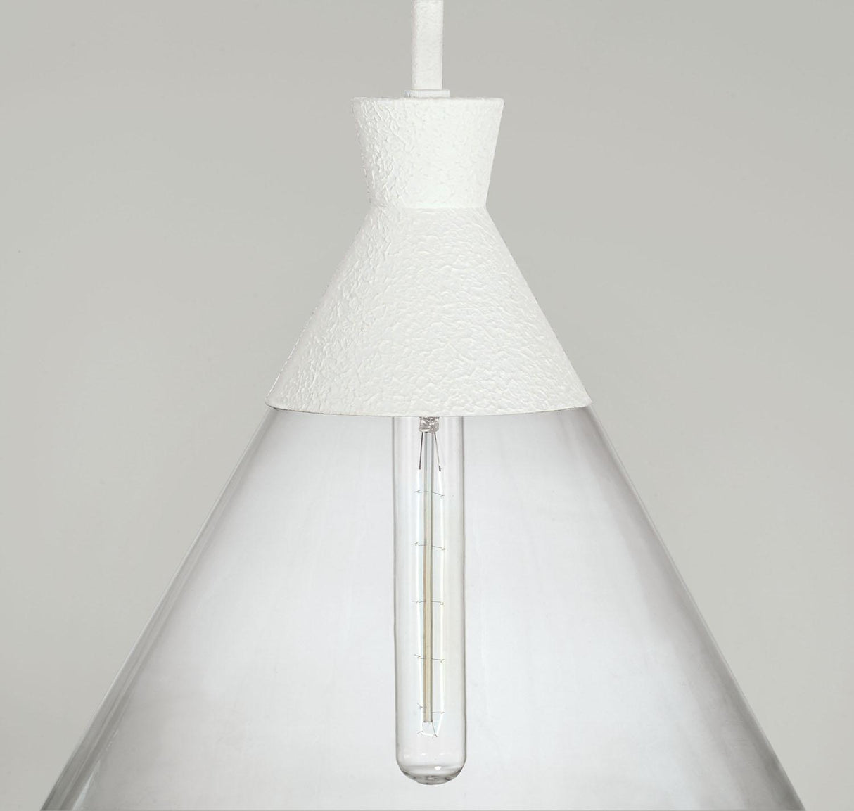 Capital Lighting 350311XW Paloma 1 Light Pendant Textured White