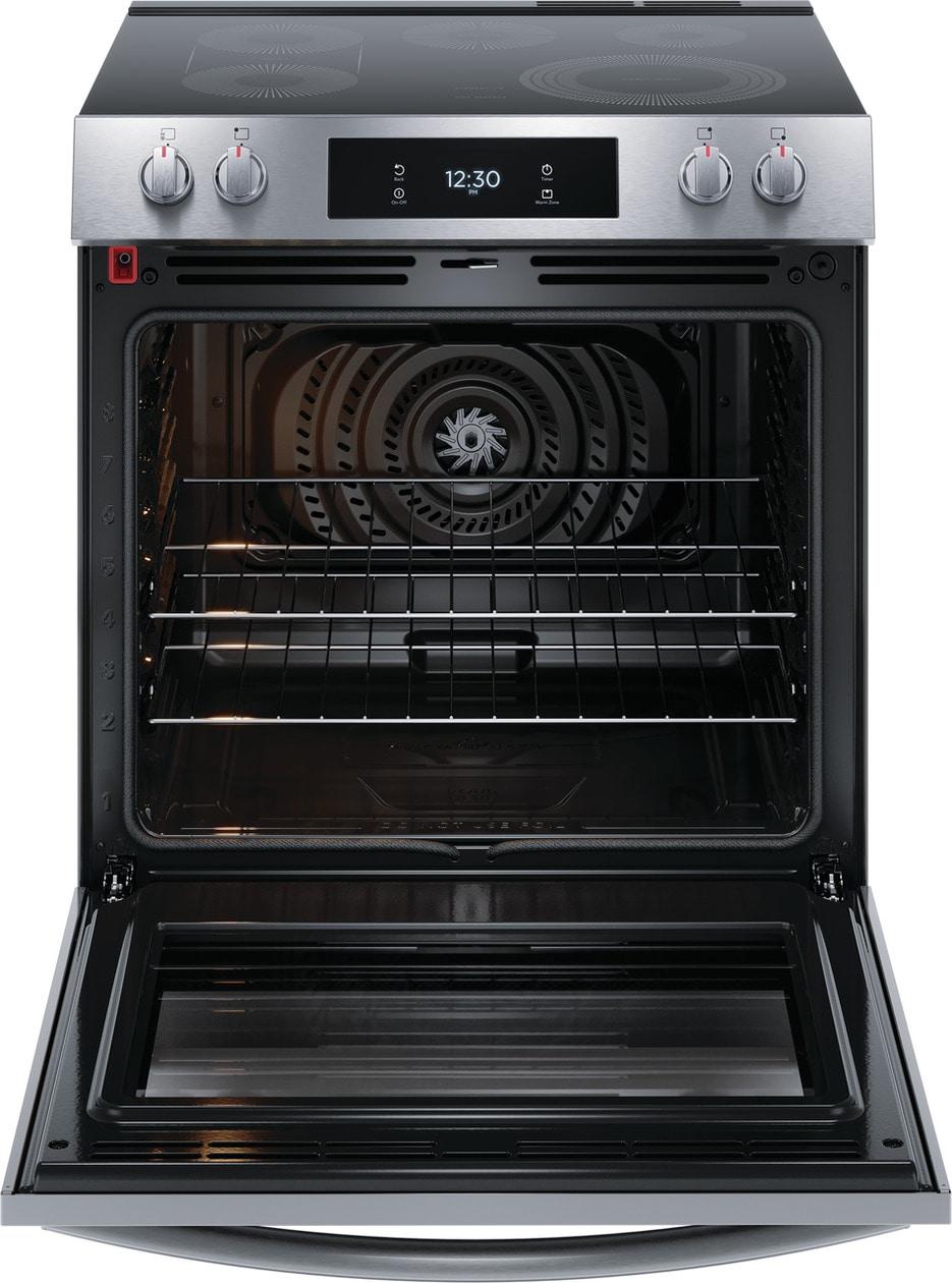 Frigidaire GCFE3060BF 30" Front Control Electric Range, total convection, air fry
