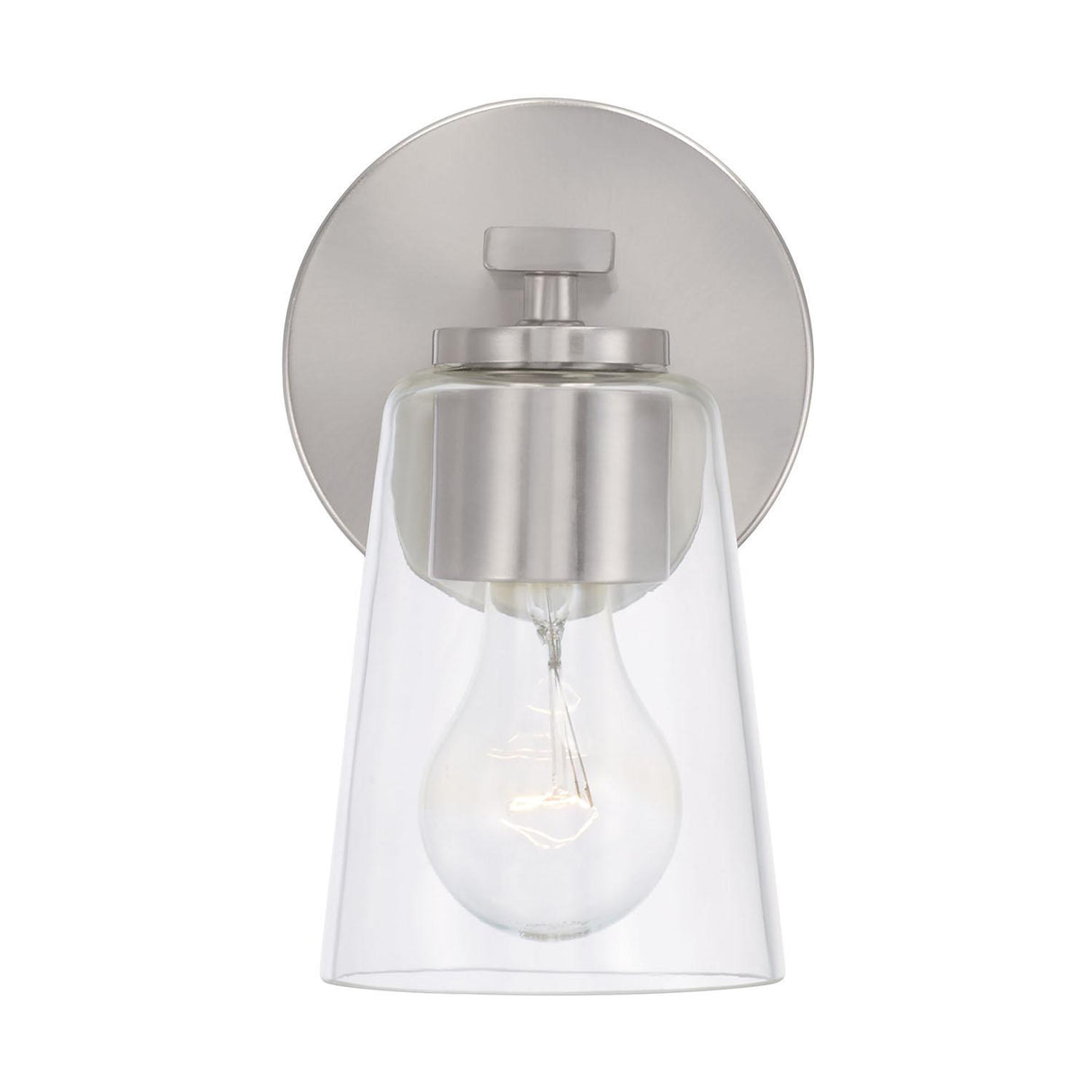 Capital Lighting 648611BN-537 Portman 1 Light Sconce Brushed Nickel