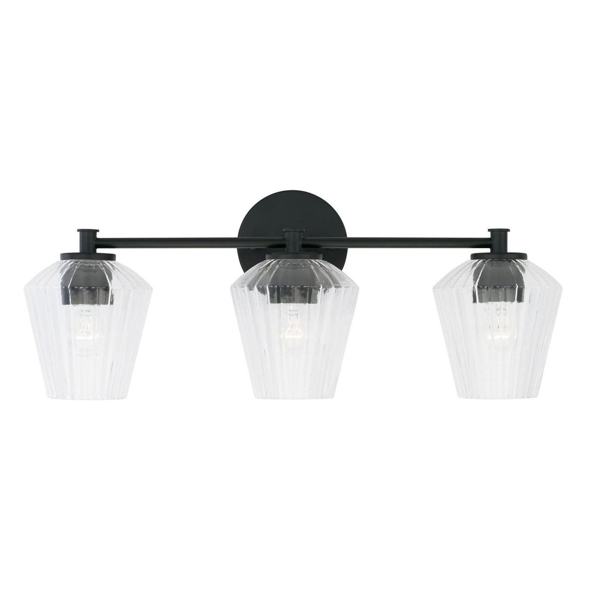 Capital Lighting 141431MB-507 Beau 3 Light Vanity Matte Black