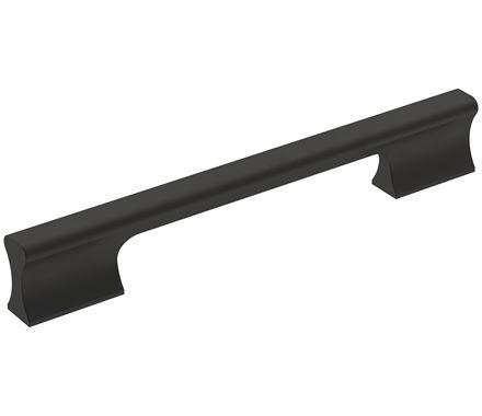Amerock Cabinet Pull Matte Black 6-5/16 inch (160 mm) Center-to-Center Status 1 Pack Drawer Pull Cabinet Handle Cabinet Hardware