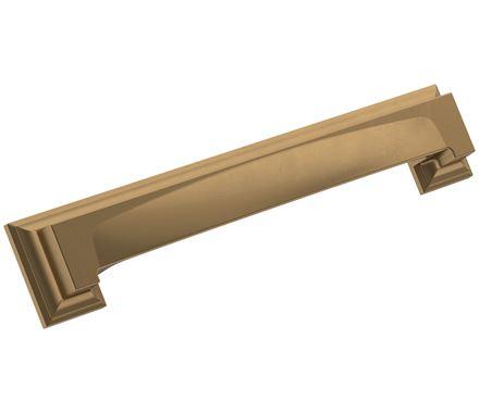 Amerock Cabinet Cup Pull Champagne Bronze 5-1/16 inch & 6-5/16 inch (128 mm & 160 mm) Center-to-Center Appoint 1 Pack Drawer Pull Cabinet Handle Cabinet Hardware