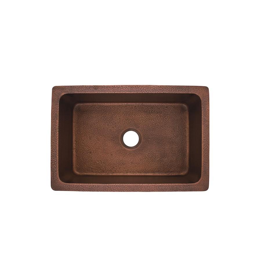 Thompson Traders Pisa Antique Copper Kitchen Sink Villa KSU-3020AH Antique Copper
(Hammered)