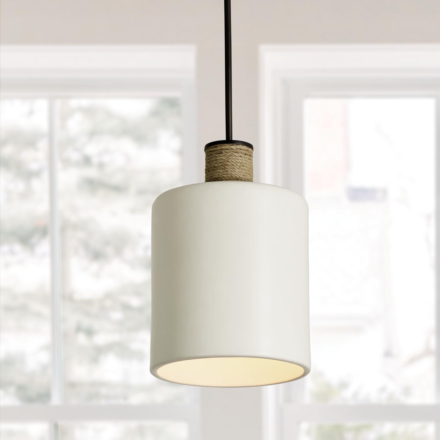 Capital Lighting 340611PW Destin 1 Light Pendant Dark Pewter