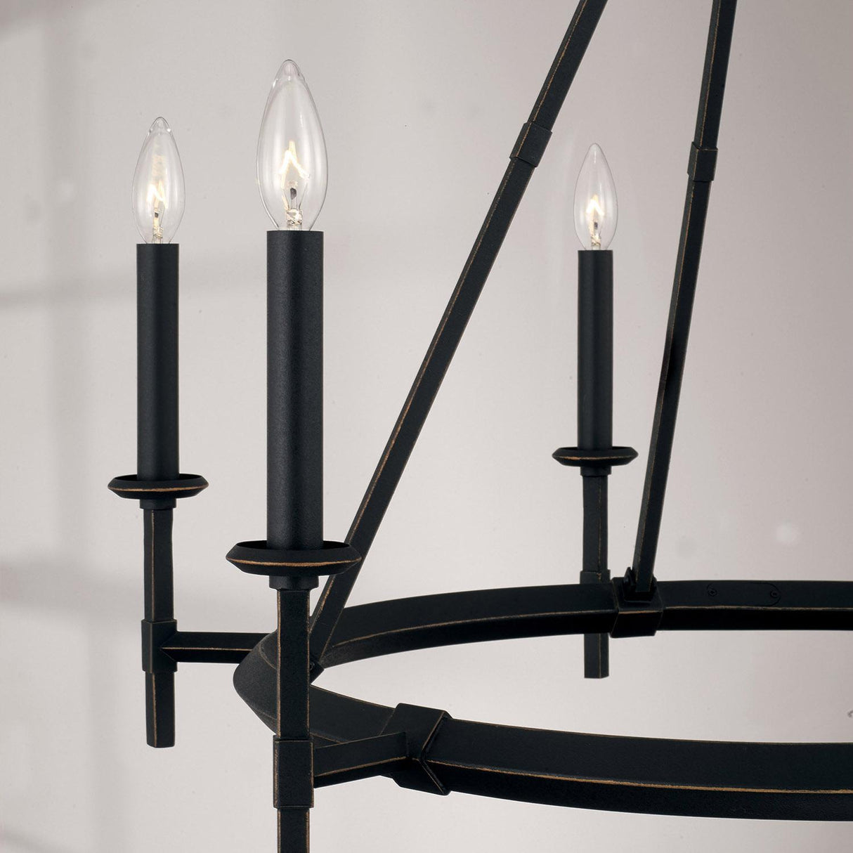 Capital Lighting 445261IH Ogden 6 Light Chandelier Brushed Black Iron
