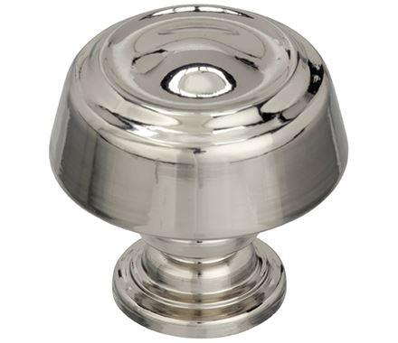 Amerock Cabinet Knob Polished Nickel 1-3/16 inch (30 mm) Diameter Kane 1 Pack Drawer Knob Cabinet Hardware