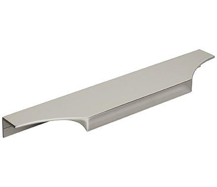 Amerock Cabinet Edge Pull Polished Nickel 8-9/16 inch (217 mm) Center to Center Extent 1 Pack Drawer Pull Drawer Handle Cabinet Hardware