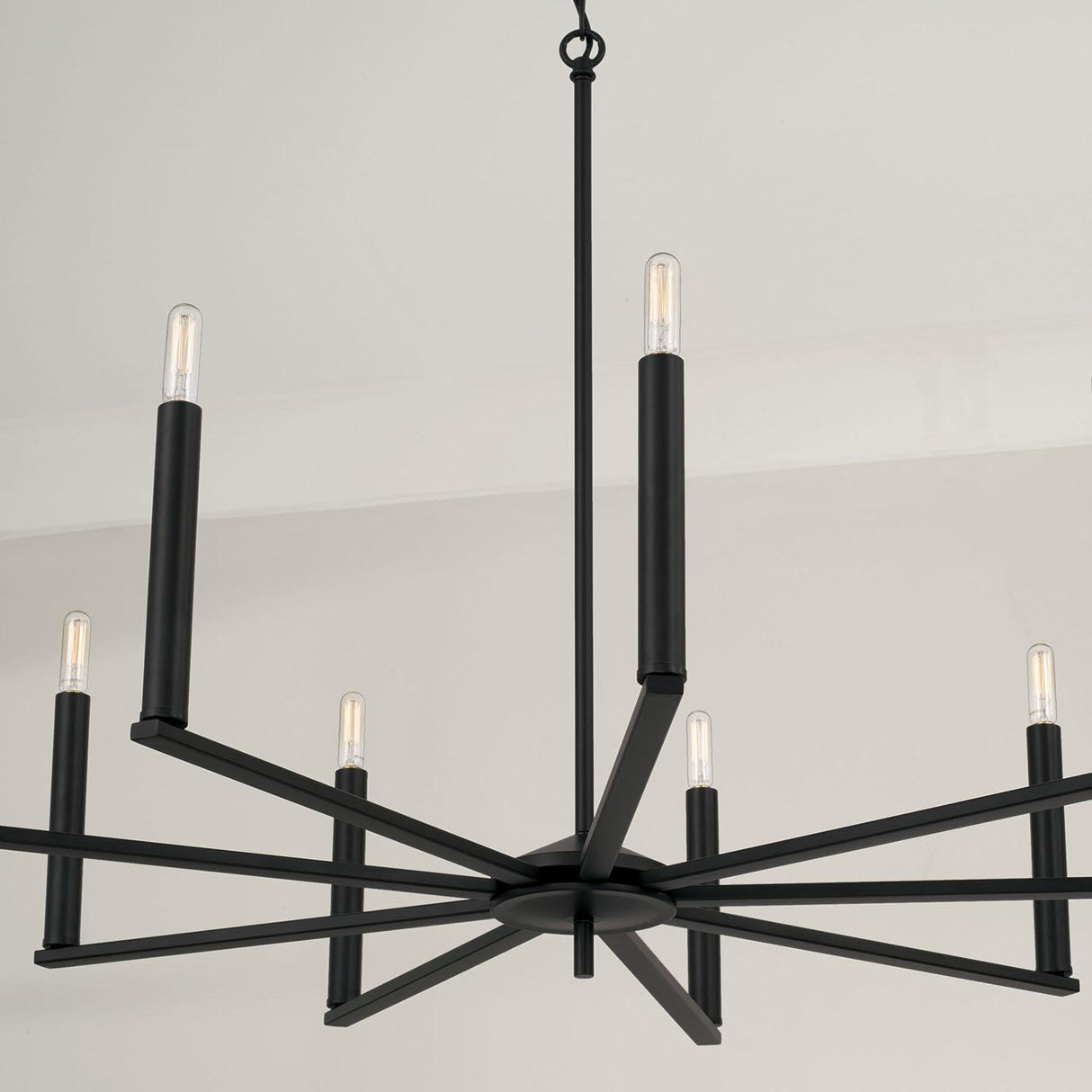Capital Lighting 448691MB Portman 9 Light Chandelier Matte Black